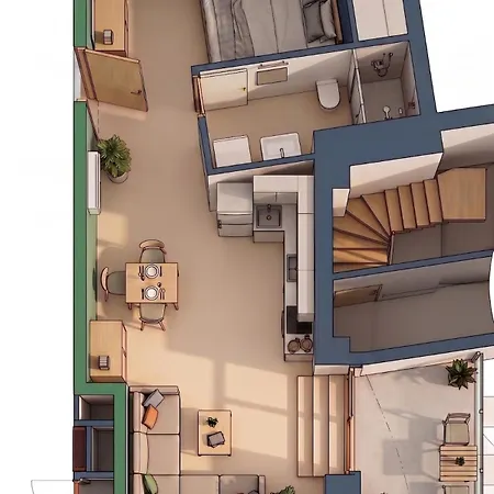 아파트 Quiet & Modern Absolute Flat With Terrace